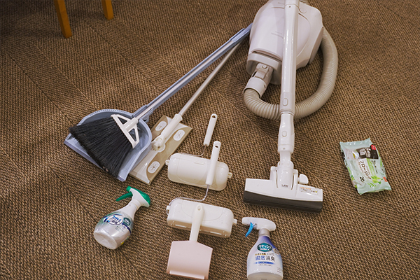 掃除機・掃除用具一式の写真