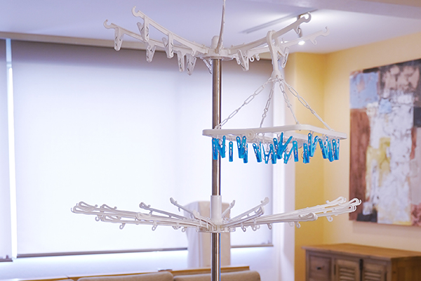 洗濯物干しの写真